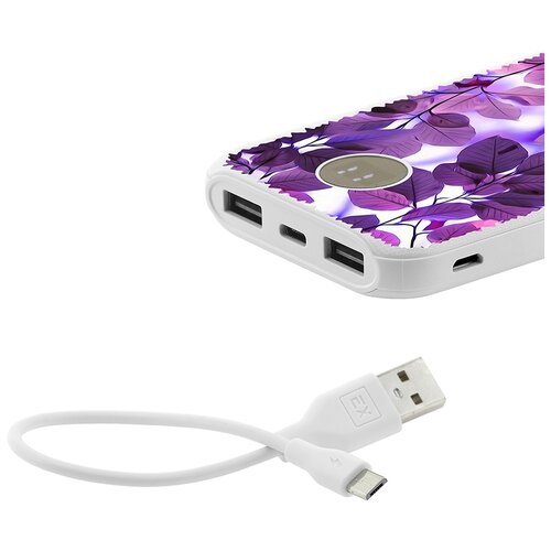 фото Аккумулятор/power bank 10000 mah kruche print purple leaves кruче