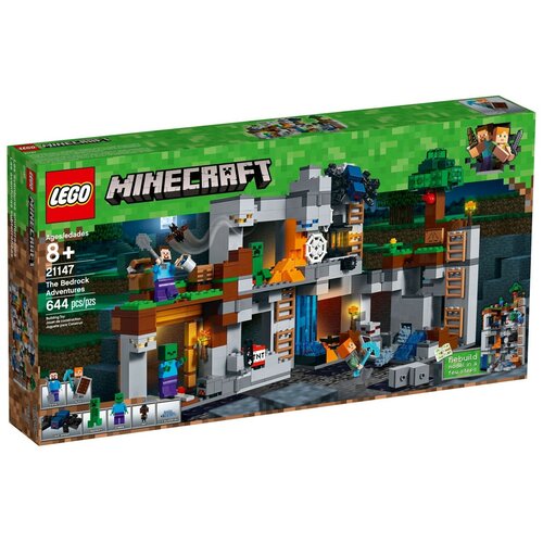 Конструктор LEGO Minecraft 21147 Приключения в шахтах, 644 дет. конструктор лего майнкрафт