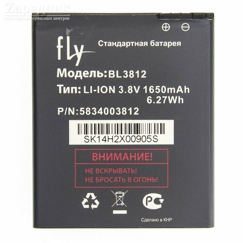 аккумулятор для телефона fly iq4416 era life 5 bl3812 Аккумулятордля Fly IQ4416/Era Life 5 (BL3812)