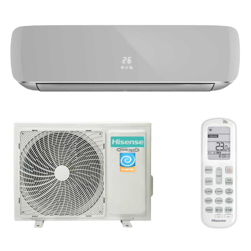 Сплит-система HISENSE SILVER CRYSTAL SUPER DC Inverter 2023 AS-10UW4RVETG01(S) - фотография № 7