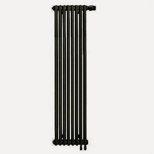 Изображение товара Rifar Радиатор стальной трубчатый TUBOG 2180 6 секций, подключение нижнее с термоклапаном, DB703 Антрацит