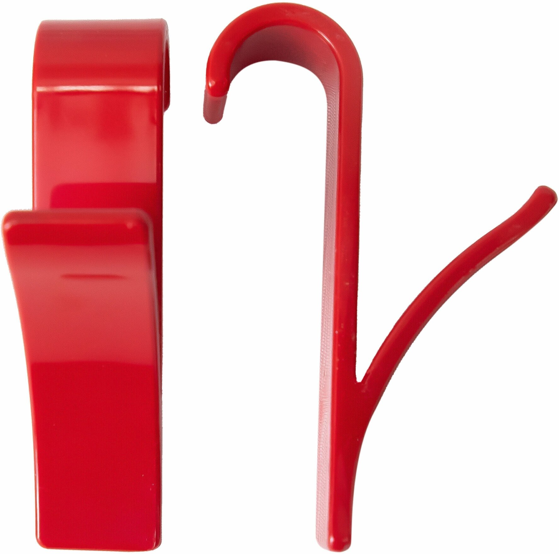 Комплект крючков для полотенцесушителя Primanova M-B24-01 2 шт диаметр-20 мм цвет красный материал ABS пластик размер 9x6x10  вид крепления подвесное