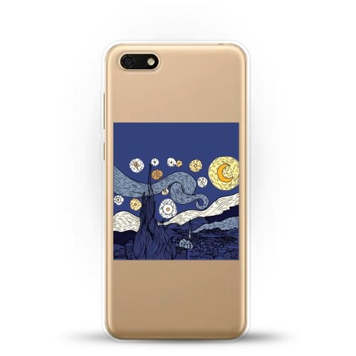 фото Силиконовый чехол ночь на huawei y5 lite (2018) andy & paul