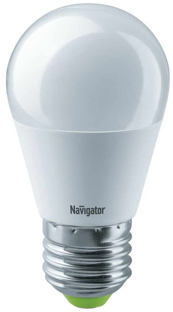 Лампа светодиодная Navigator 61337, E27, G45, 8.5 Вт, 4000 К