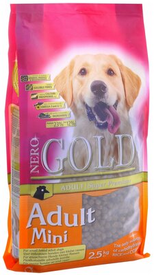 NERO GOLD DOG ADULT MINI для взрослых собак маленьких пород с курицей и рисом (2,5 кг)