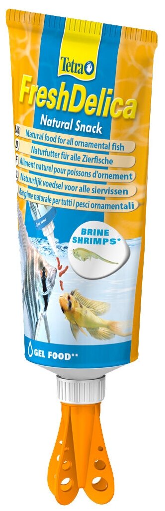 Tetra Fresh Delica корм креветка в желе Brine Shrimps, 80 г - фотография № 3