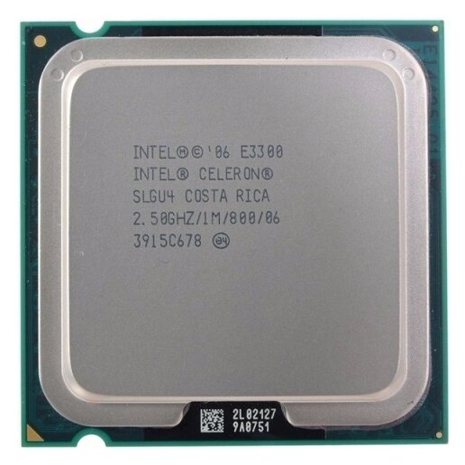 Процессор Intel Celeron Dual E3300 (2,5 ГГц, LGA 775, 1 Мб, 2 ядра) OEM