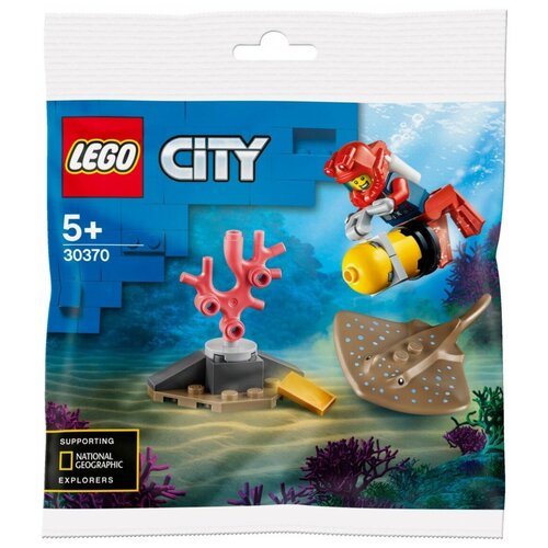 Конструктор LEGO City 30370 Дайвер, 22 дет.