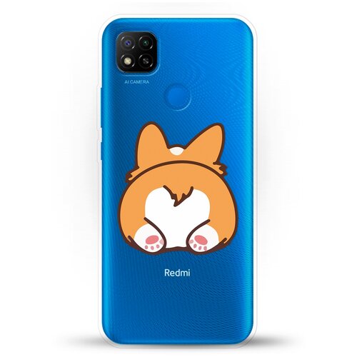фото Силиконовый чехол корги лежит на xiaomi redmi 9c andy & paul