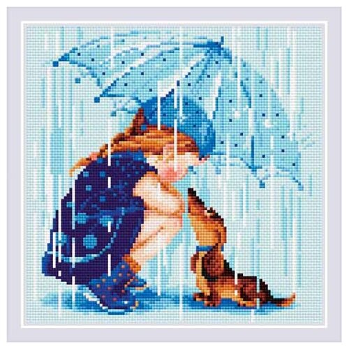 фото Am0023 набор алмазной мозаики риолис 'дождик' 27*27см