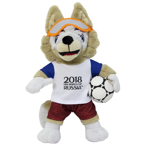 Мягкая игрушка 1 TOY FIFA-2018 Волк Забивака, 18 см, бежевый мягкая игрушка 1 toy fifa 2018 волк забивака 18 см