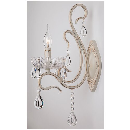 фото Бра с хрусталем 12205/1 белый eurosvet