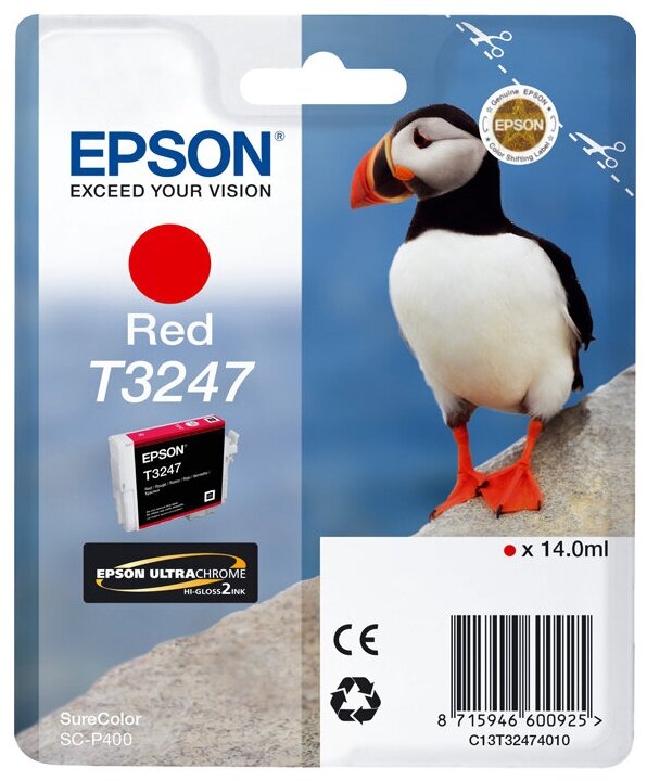 Epson Картридж Epson C13T32474010 Red красный