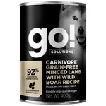 Влажный корм для собак GO! Carnivore, беззерновой, ягненок, дикий кабан - изображение