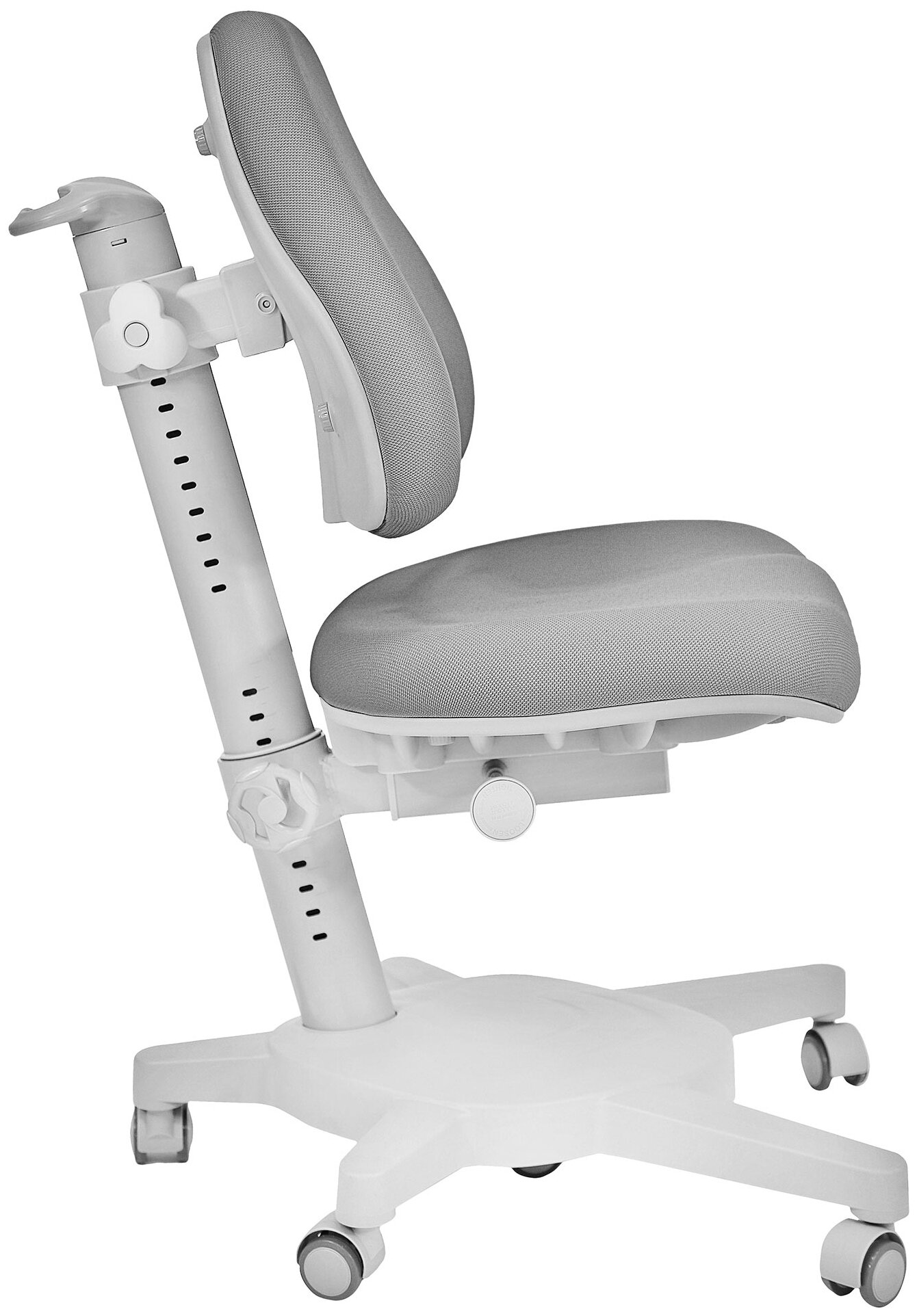 Комплект Anatomica Smart-50 парта + кресло + надстройка + подставка для книг белый/серый с серым креслом Armata - фотография № 4