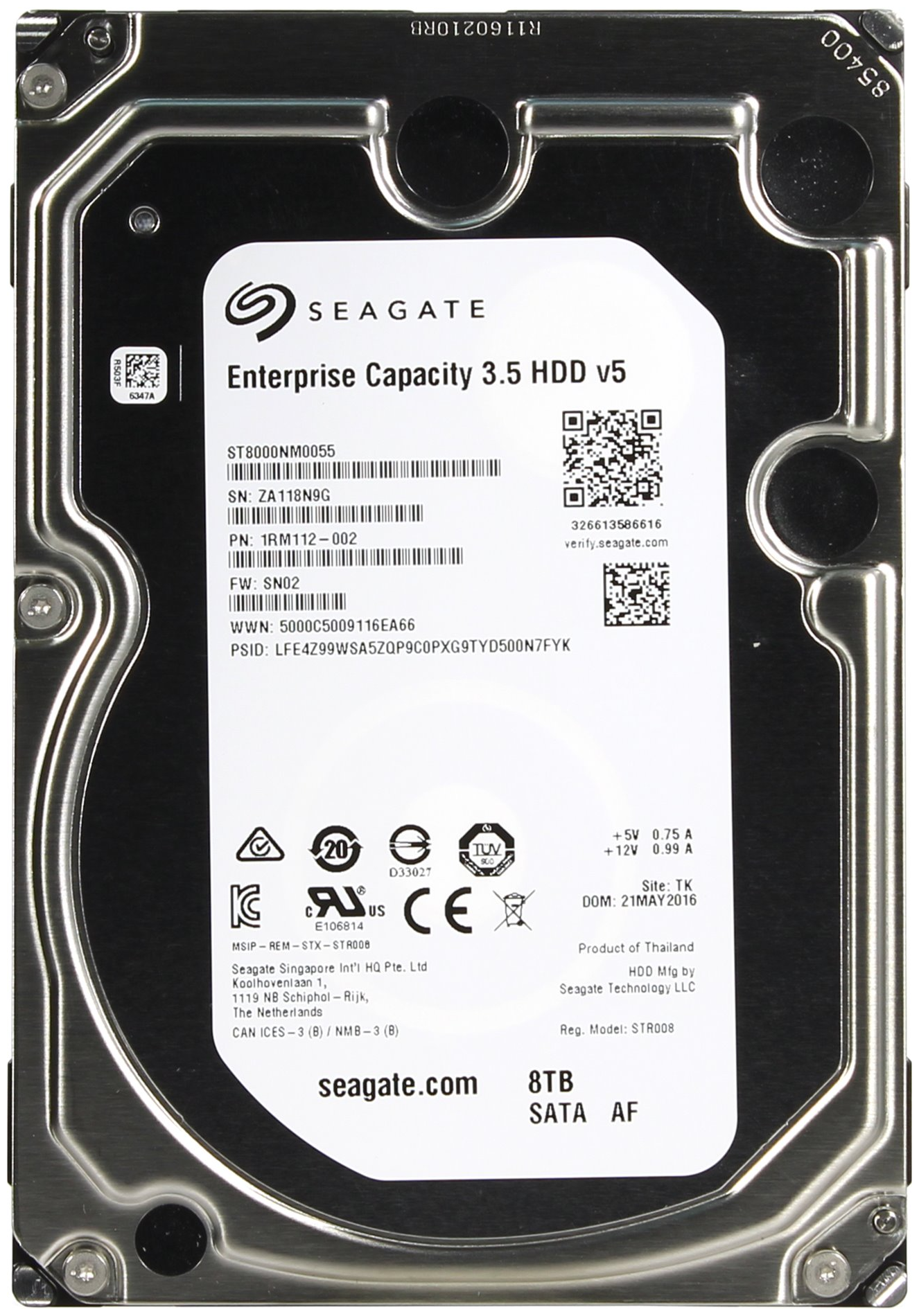 Жесткий диск Seagate Exos 7E8 8 ТБ ST8000NM0055