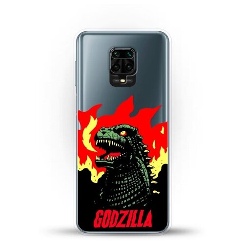 фото Силиконовый чехол годзила на xiaomi redmi note 9s andy & paul