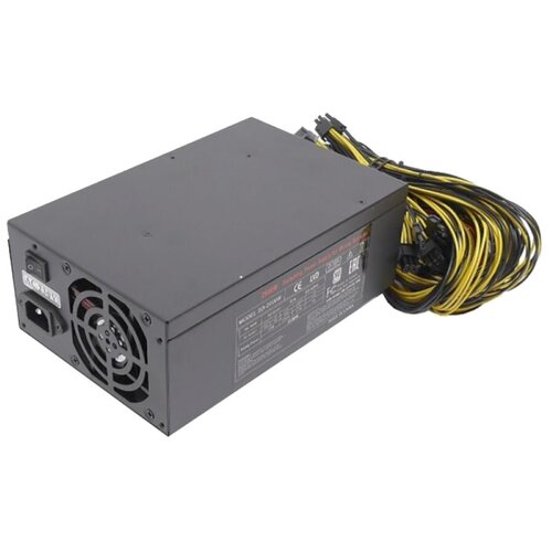 Блок питания ATX R-Senda SD-2000W 8pin(4+4pin) 1pc,24pin1 pc ,6+2pin 16pcs,sata10pcs,Molex*8pcs) 230V AC Inputefficiency:80%