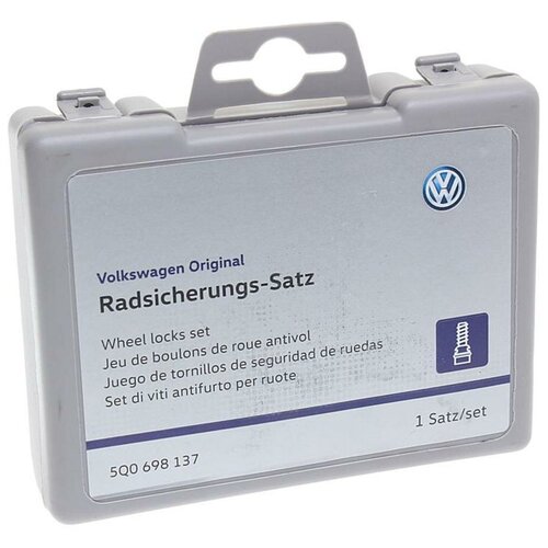 Набор с секретками VOLKSWAGEN 5Q0698137 M14 x 1,5, 27 мм, 6 шт.