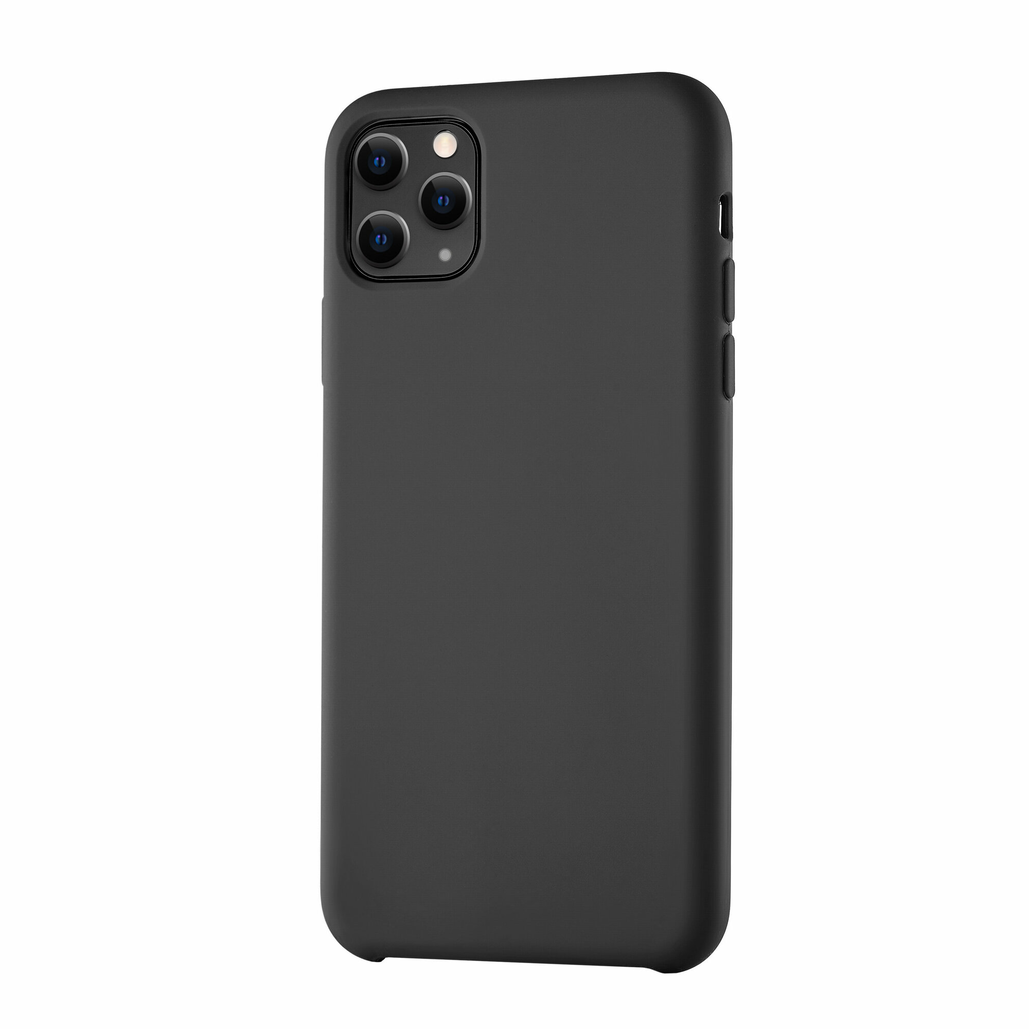 Чехол защитный Liquid Silicone LuxCase для Apple iPhone 11 Pro Max, Чёрный, 2 мм - фото №7