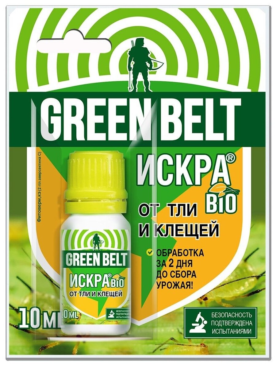 Green Belt средство для защиты от насекомых Искра Bio 10 мл
