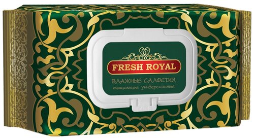 Fresh royal Влажные салфетки универсальные, 120 шт.