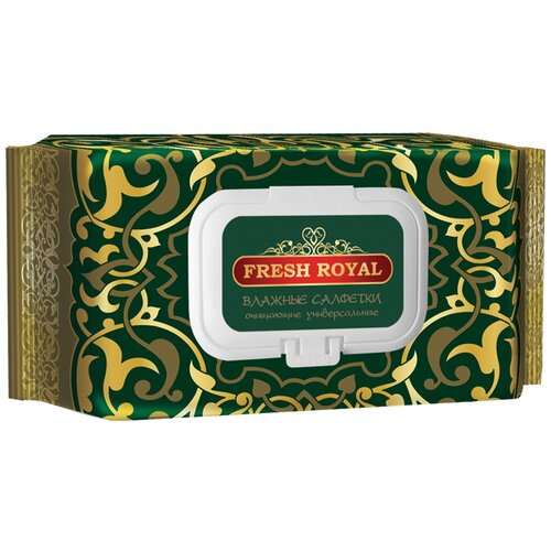 Fresh royal Влажные салфетки универсальные, 120 шт. салфетки влажные 120 очищающие fresh royal