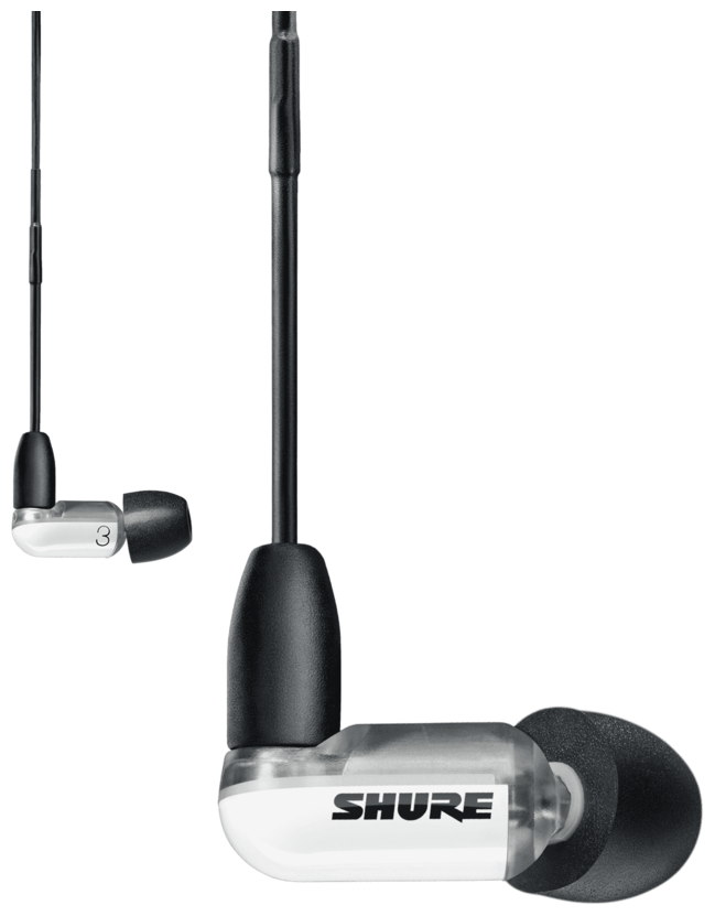 Shure AONIC 3 SE31BAWUNI-EFS внутриканальные наушники с одним арматурным драйвером, TRRS, цвет белый