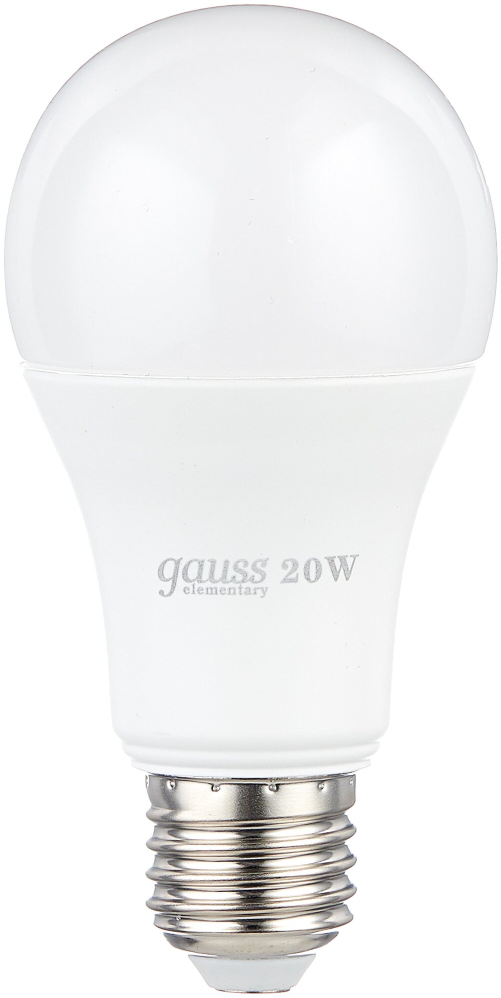 Светодиодная лампа Gauss Elementary LED A60 20W E27 4100K (упаковка 10шт)