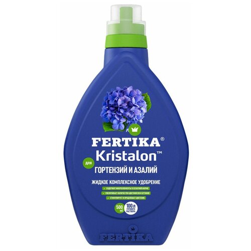 Удобрение FERTIKA Kristalon для гортензий и азалий, 0.5 л, 1 уп. удобрение для хвойных растений fertika кристалон 500мл