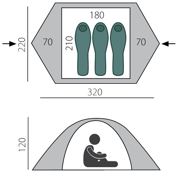 Палатка Travel 3 BTrace - фото №19