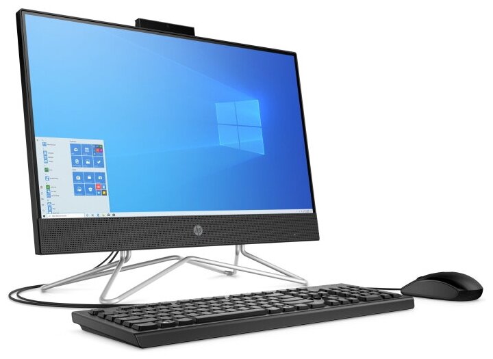 Моноблок HP 22-df0017ur 215 Intel Pentium Silver J5040 4ГБ 256ГБ SSD Intel UHD Graphics 605 Windows 10 Home черный 14p56ea