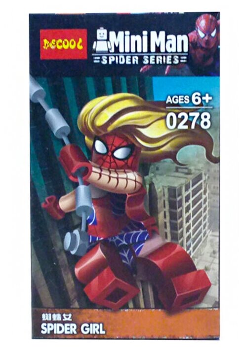 Конструктор Jisi bricks (Decool) Super Heroes 0278 Девушка-паук