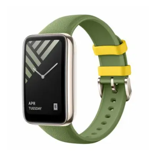 Ремешок Xiaomi для Mi Smart Band 7 Pro Leather-textured Silicone Strap Pine Green (BHR6668GL)