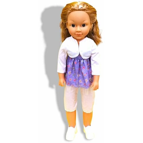 Кукла Подружка в белом костюме, 82 см. Товар уцененный