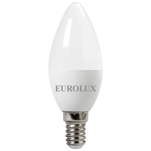 фото Светодиодная лампа eurolux ll-e-c37-5w-230-2,7k-e14 (свеча, 5вт, тепл., е14)