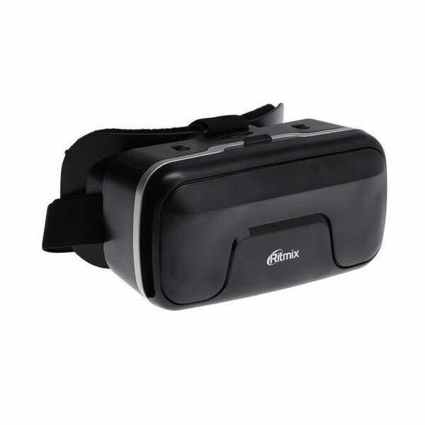 Очки виртуальной реальности RVR-200, телефоны шириной до 8см,регулировка линз,чёрные