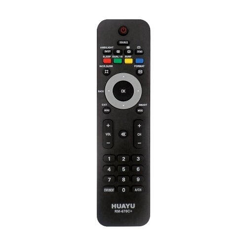 пульт к irc1308d philips tvcr Пульт ДУ Huayu RM-670C+ для телевизоров Philips, черный