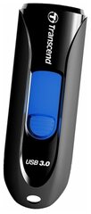 Флешка Transcend JetFlash 790 64 ГБ, 1 шт, черный/синий
