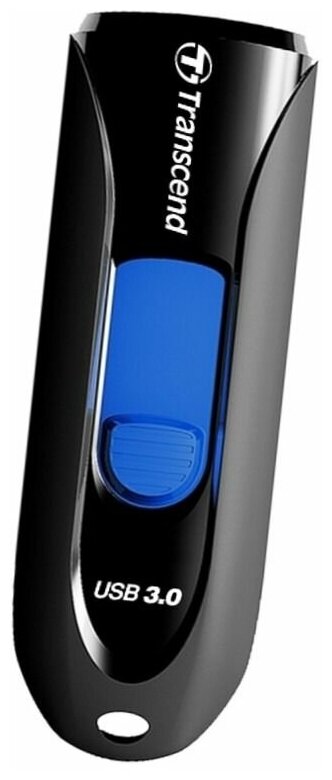 Флешка Transcend JetFlash 790 64 ГБ, 1 шт, черный/синий