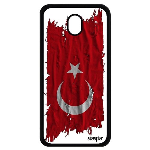 фото Чехол для телефона galaxy j7 2017, "флаг турции на ткани" страна патриот utaupia