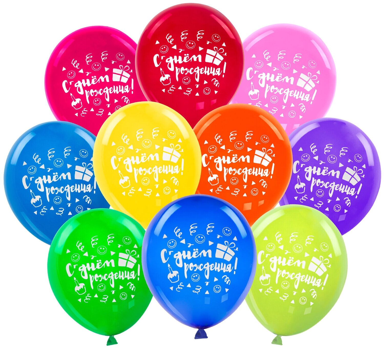 Воздушный шар Золотая сказка C днем рождения 105005