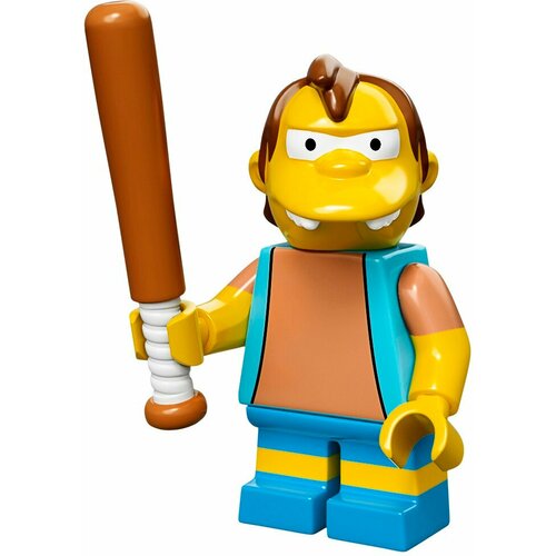 Минифигурка Лего 71005-12 : серия COLLECTABLE MINIFIGURES Lego The Simpsons; Nelson Muntz (Нельсон Манц) lego 71005 11 апу нахасапимапетилон со стаканом коллекционная минифигурка лего симпсоны 1 серия