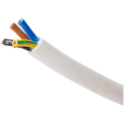 фото Провод пвс 4х1.5 кв. мм партнер электро гост белый 20 м катушка