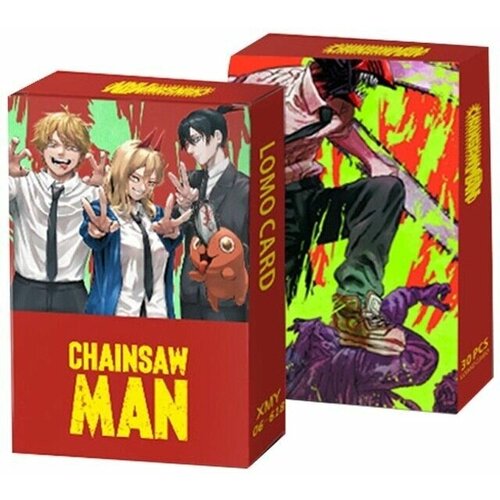 Карточки с изображением персонажей Человек-бензопила Chainsaw Man lomo card