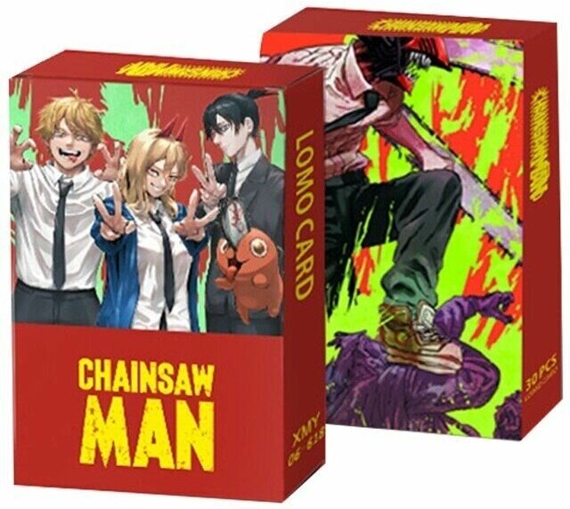 Карточки с изображением персонажей Человек-бензопила Chainsaw Man lomo card