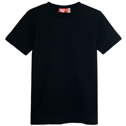 фото Футболка let's go, размер 116, черный