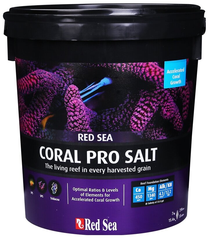 Морская аквариумная соль Red Sea Coral Pro Salt, 7 кг