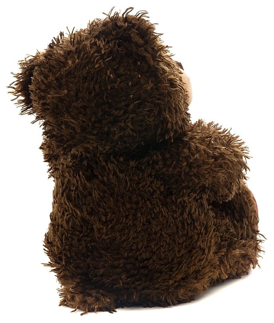 Мягкая игрушка Fancy медведь Чиба с сердцем 28см - фото №3