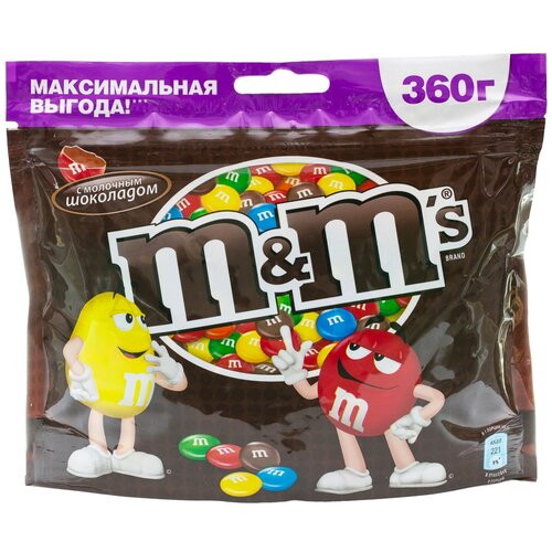Драже M&M’S M&M's шоколадные, 360 гр.